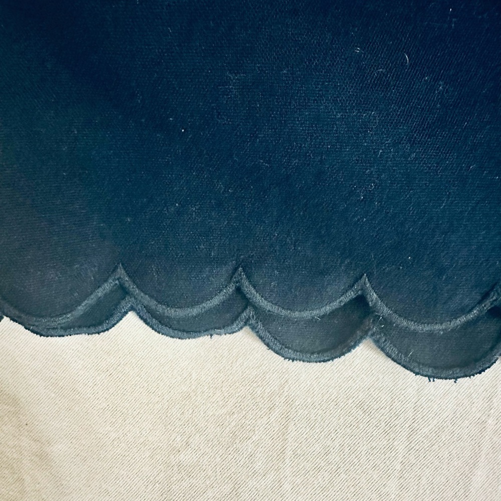 Banana Republic Navy Blue Scalloped Mid Rise Shorts Size 6 EUC - Picture 5 of 7